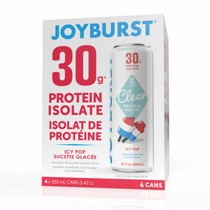 Joyburst Clear Protein Drink - Icy Pop Flavour - 4ct