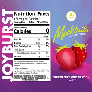 *While Supplies Last* - Joyburst Mocktail Strawberry Ginspiration - 12 pack