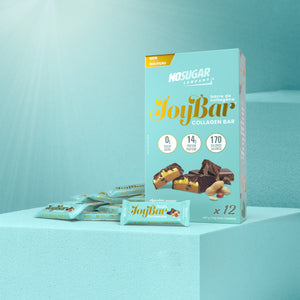 JOYBAR Collagen Bar - Chocolate Peanut Butter - 12 Bars, 40g (1.41oz) per Bar