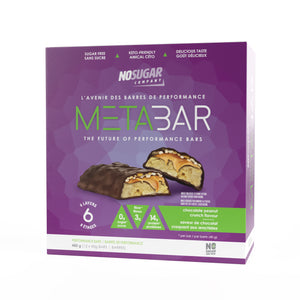 No Sugar METABAR Chocolate Peanut Crunch - 12 bars, 40g (1.41oz) per Bar