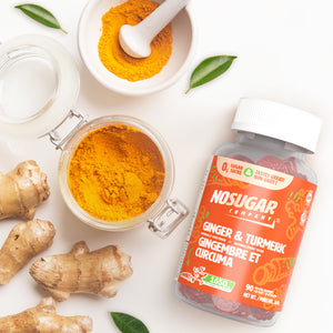 No Sugar Ginger and Turmeric Gummies (2-Pack)