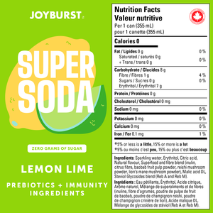 Joyburst Super Soda -  Lemon-Lime 12 pack (3x4ct)