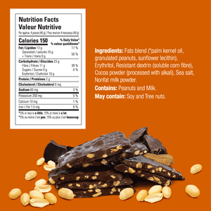 No Sugar Keto Krax Dark Chocolatey Peanut Crunch - 2x 245g bags = 490g