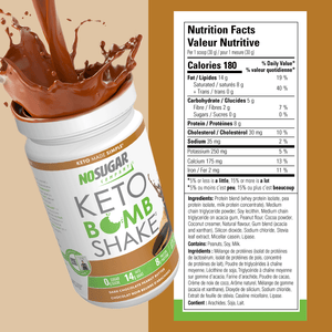 No Sugar Peanut Butter Keto Bomb Shake