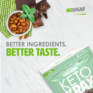 No Sugar Keto Krax Dark Chocolatey Mint & Almond - 2x 245g bags = 490g