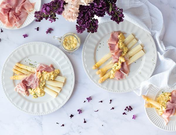 White Asparagus with Ham - No Sugar Company