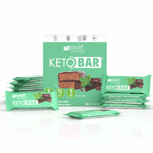No Sugar Keto Bar Chocolate Mint 12ct (New Look!)