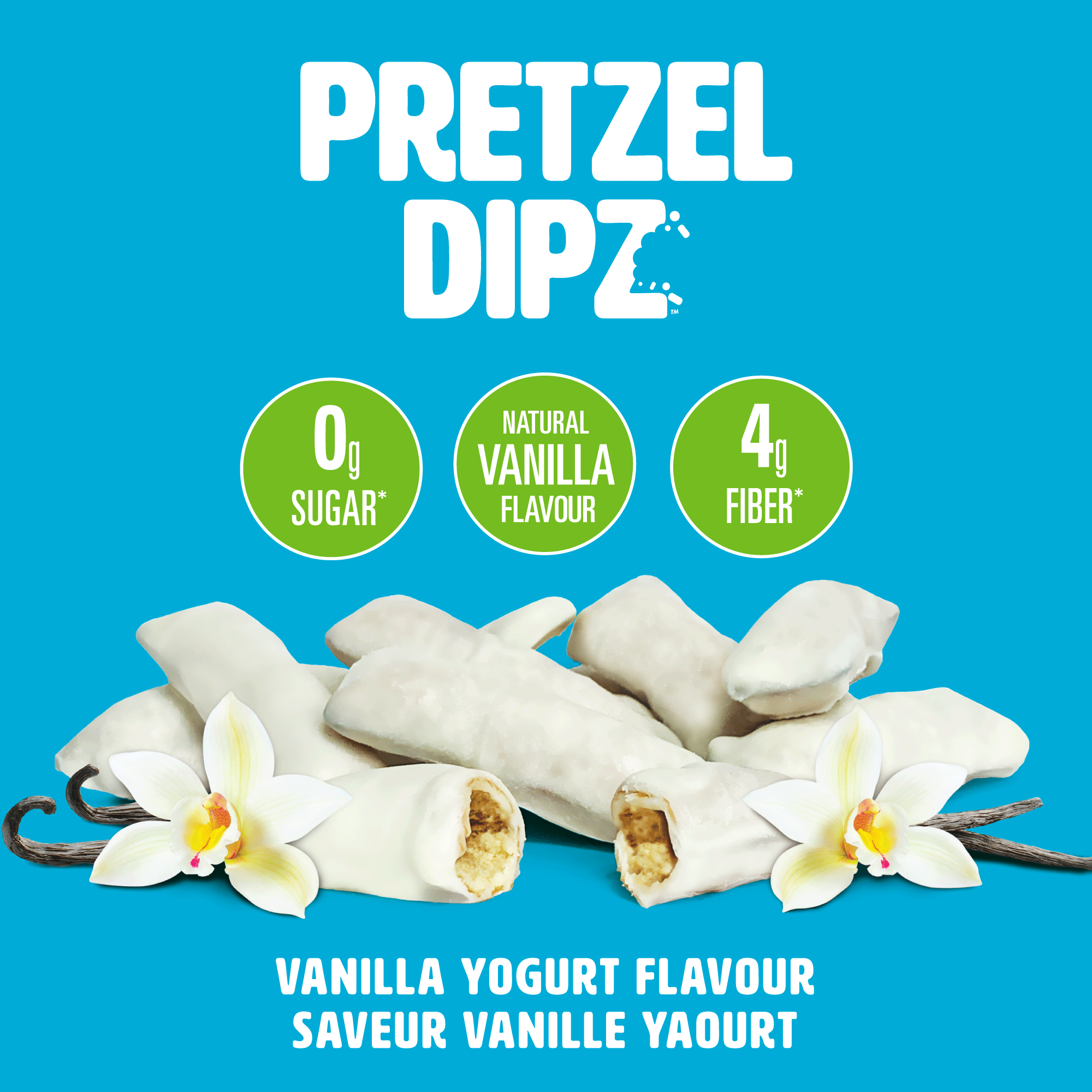 No Sugar Pretzel Dipz Vanilla Yogurt Flavour - 200g