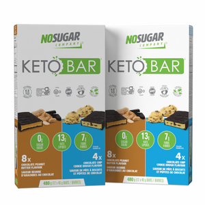 No Sugar Keto Bar Variety Pack - 2 pack x 12 bars