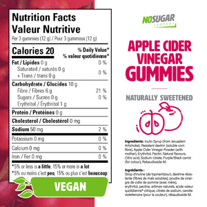 No Sugar Apple Cider Vinegar Gummies 90ct