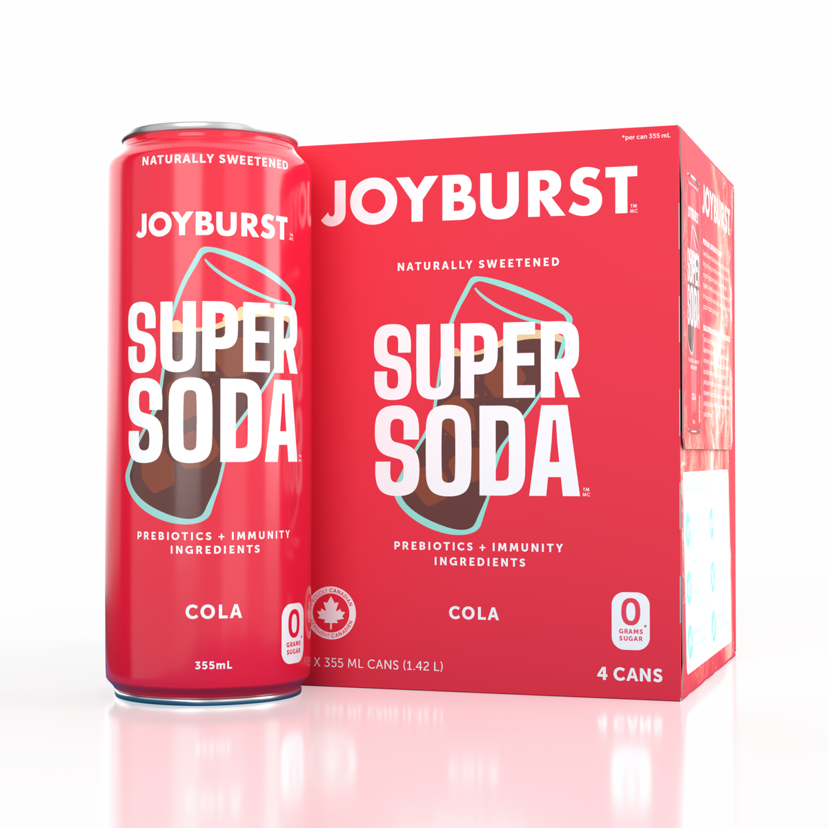 Joyburst Super Soda - Cola 12 pack (3x4ct)