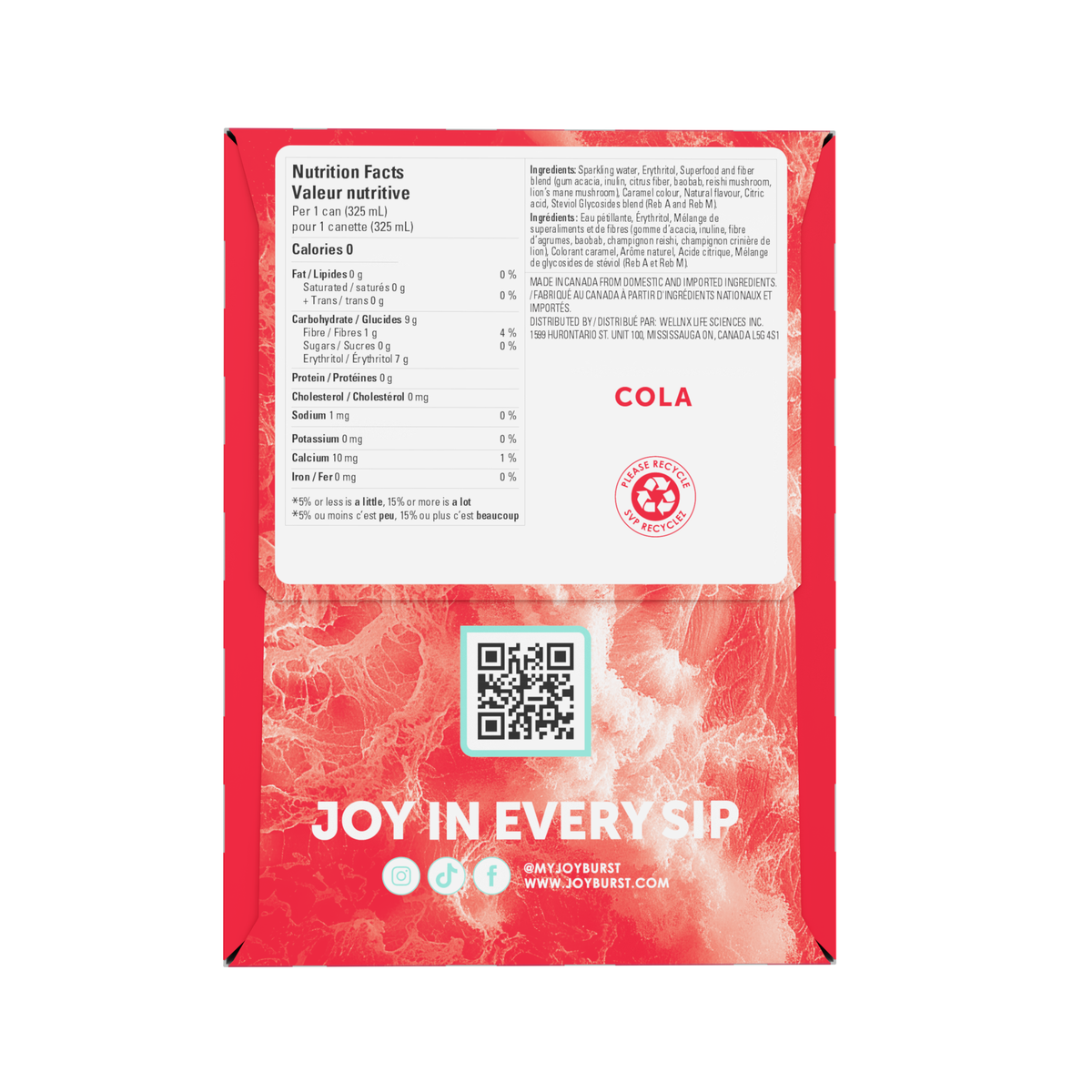 Joyburst Super Soda - Cola 12 pack (3x4ct)