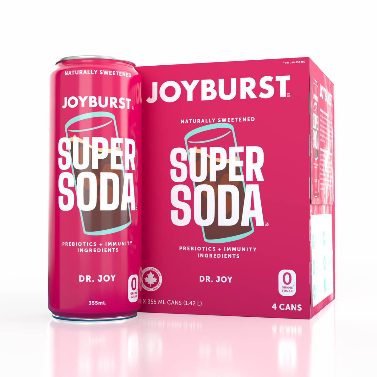Joyburst Super Soda - Dr Joy 12 pack (3x4ct)