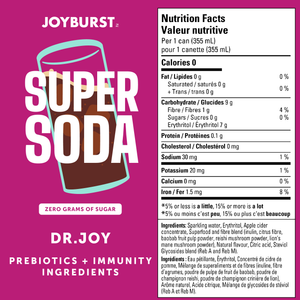 Joyburst Super Soda - Dr Joy 12 pack (3x4ct)