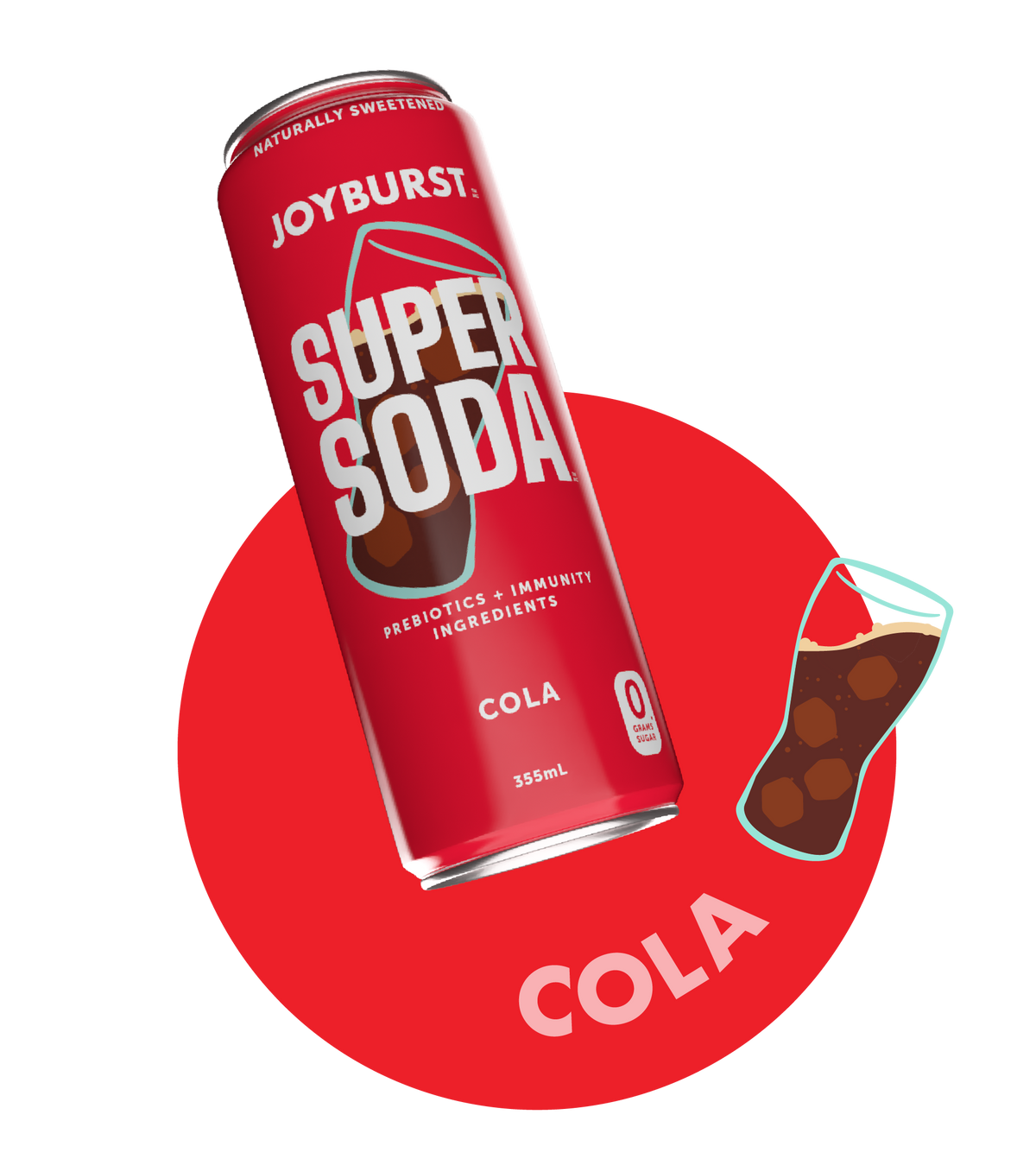 Joyburst Super Soda - Cola 12 pack (3x4ct)