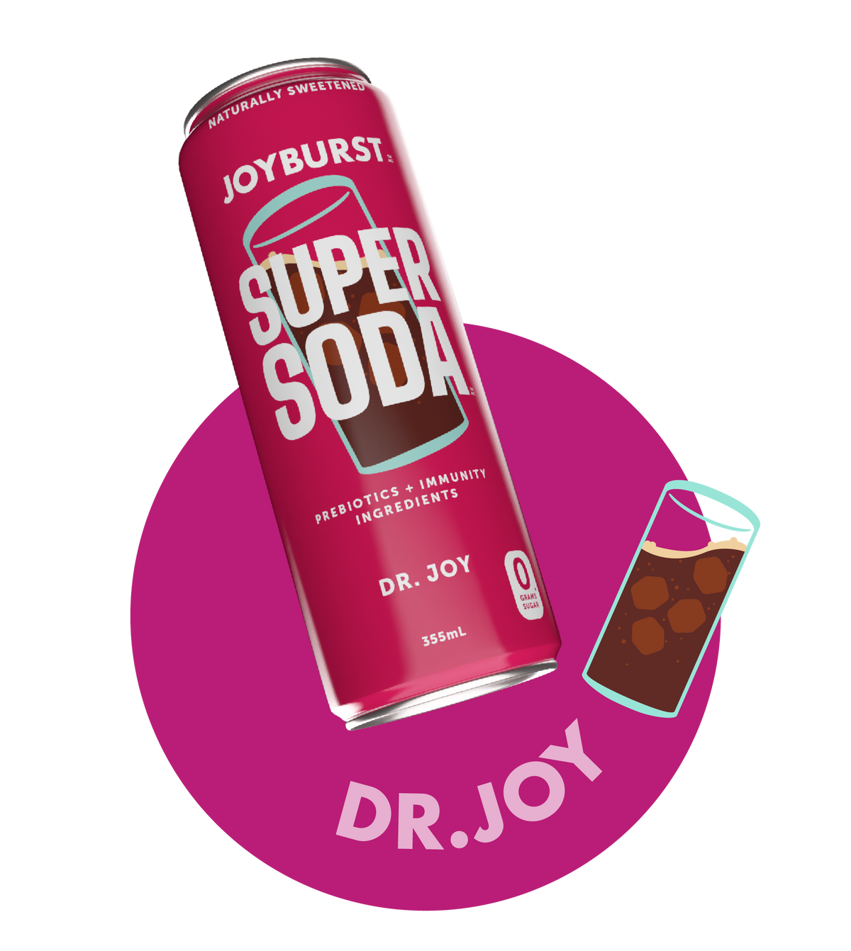 Joyburst Super Soda - Dr Joy 12 pack (3x4ct)
