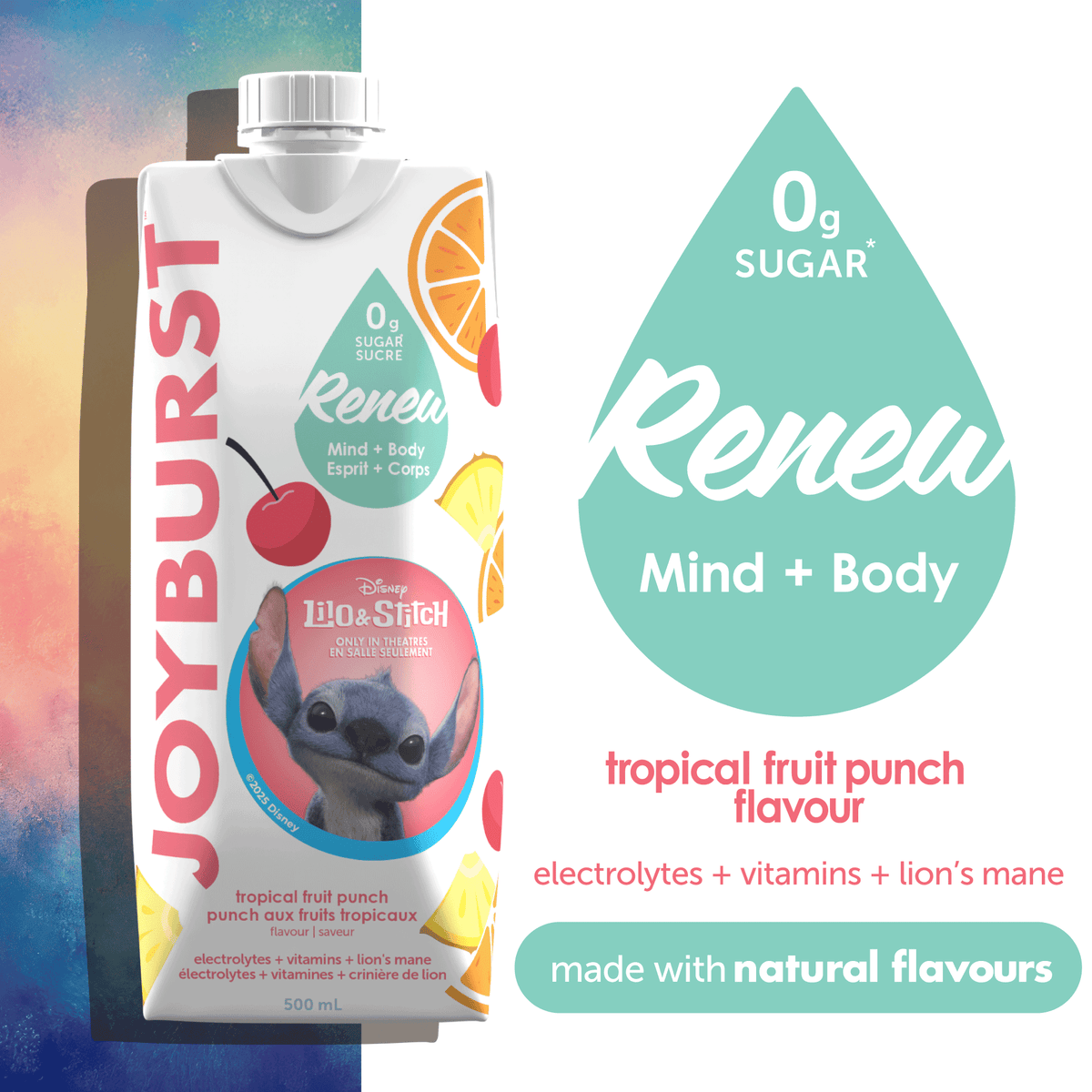 NEW! Joyburst Renew Hydration Tropical Fruit Punch Flavour - 18 pack