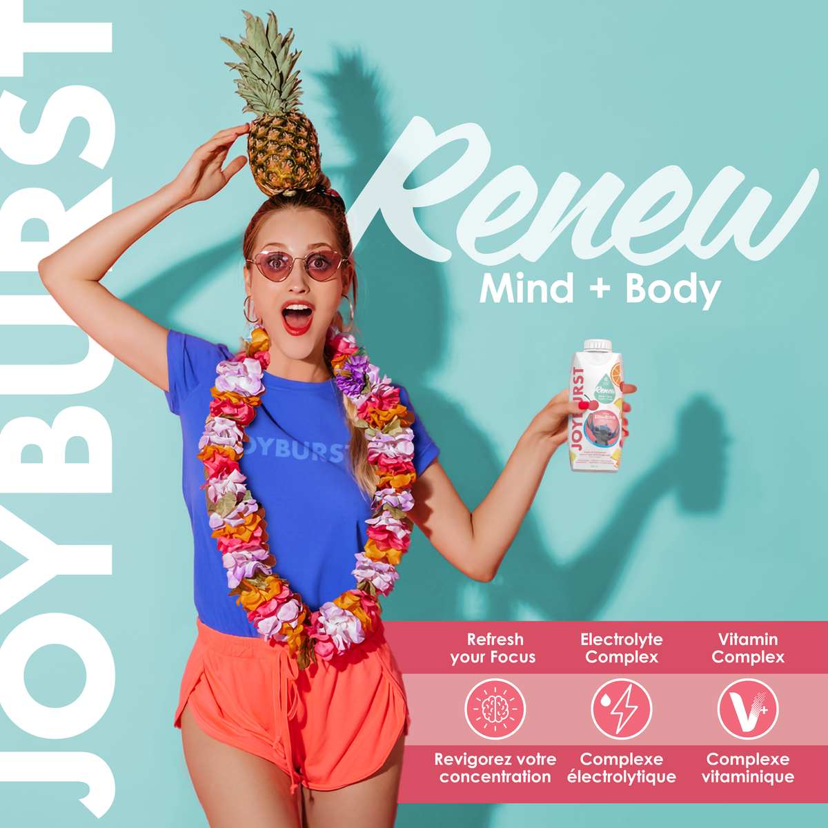 NEW! Joyburst Renew Hydration Tropical Fruit Punch Flavour - 18 pack