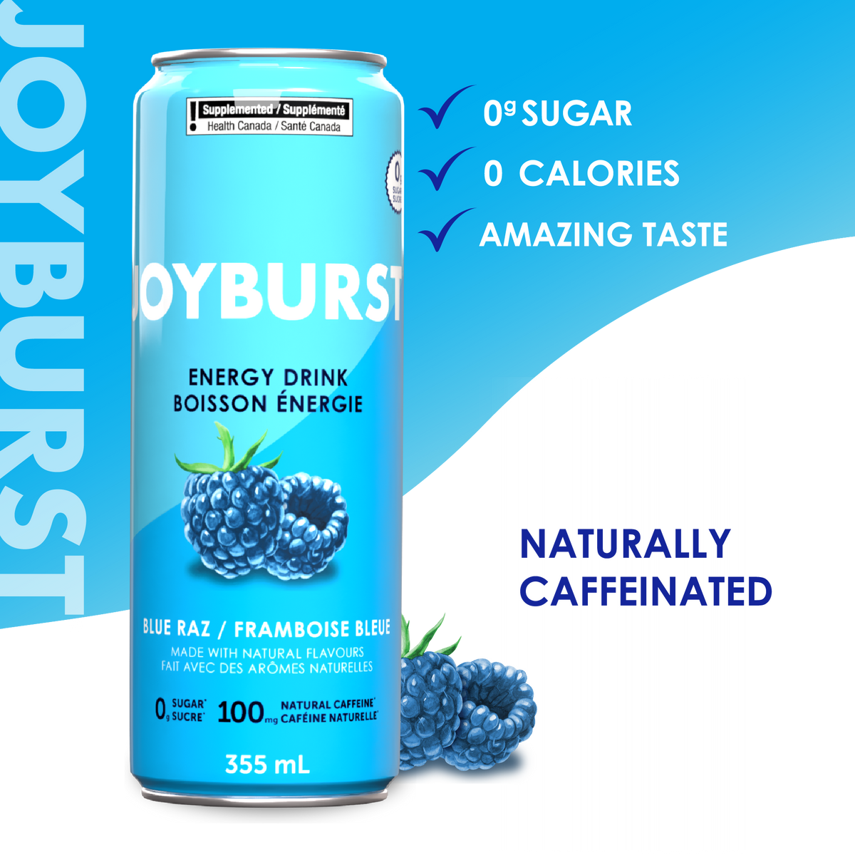 *While Supplies Last*  Joyburst Energy Drink Blue Raz - 12 pack