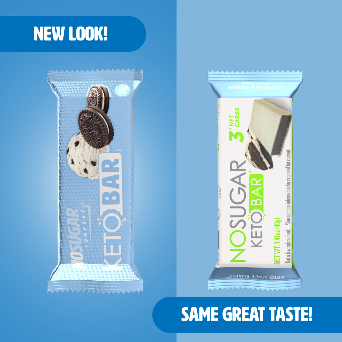 No Sugar Keto Bar Cookies and Cream (New Look!)