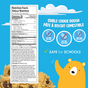 No Sugar Snack Trax Edible Cookie Dough - 5 Bars