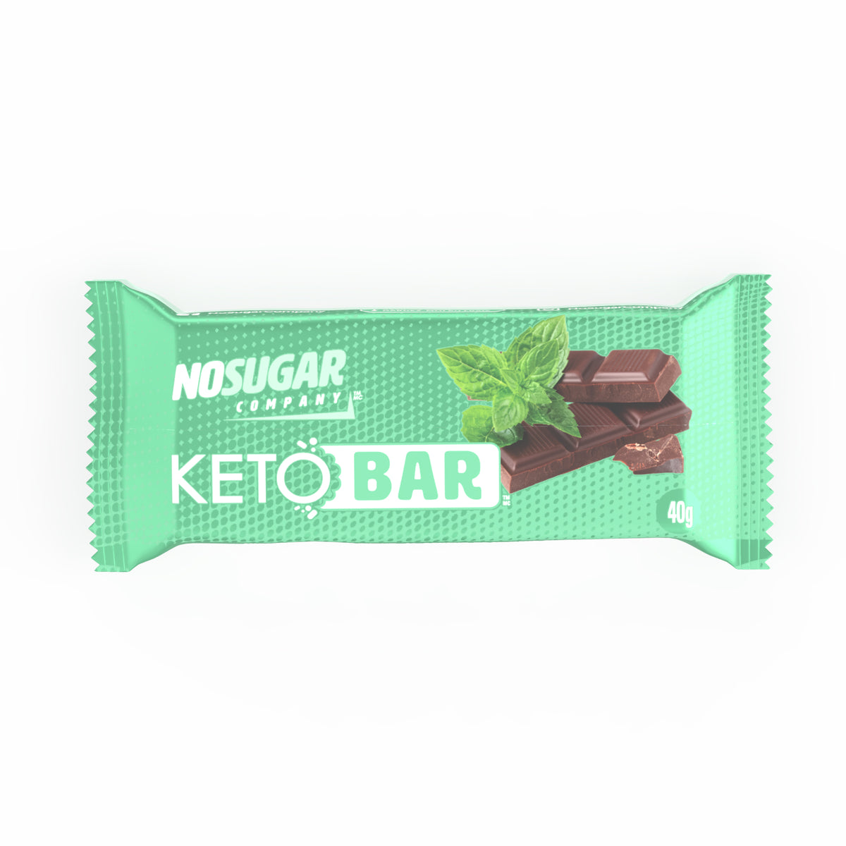 No Sugar Keto Bar Chocolate Mint 12ct (New Look!)
