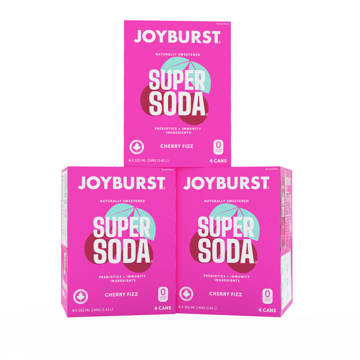 Joyburst Super Soda - Cherry Fizz 12 pack (3x4ct)