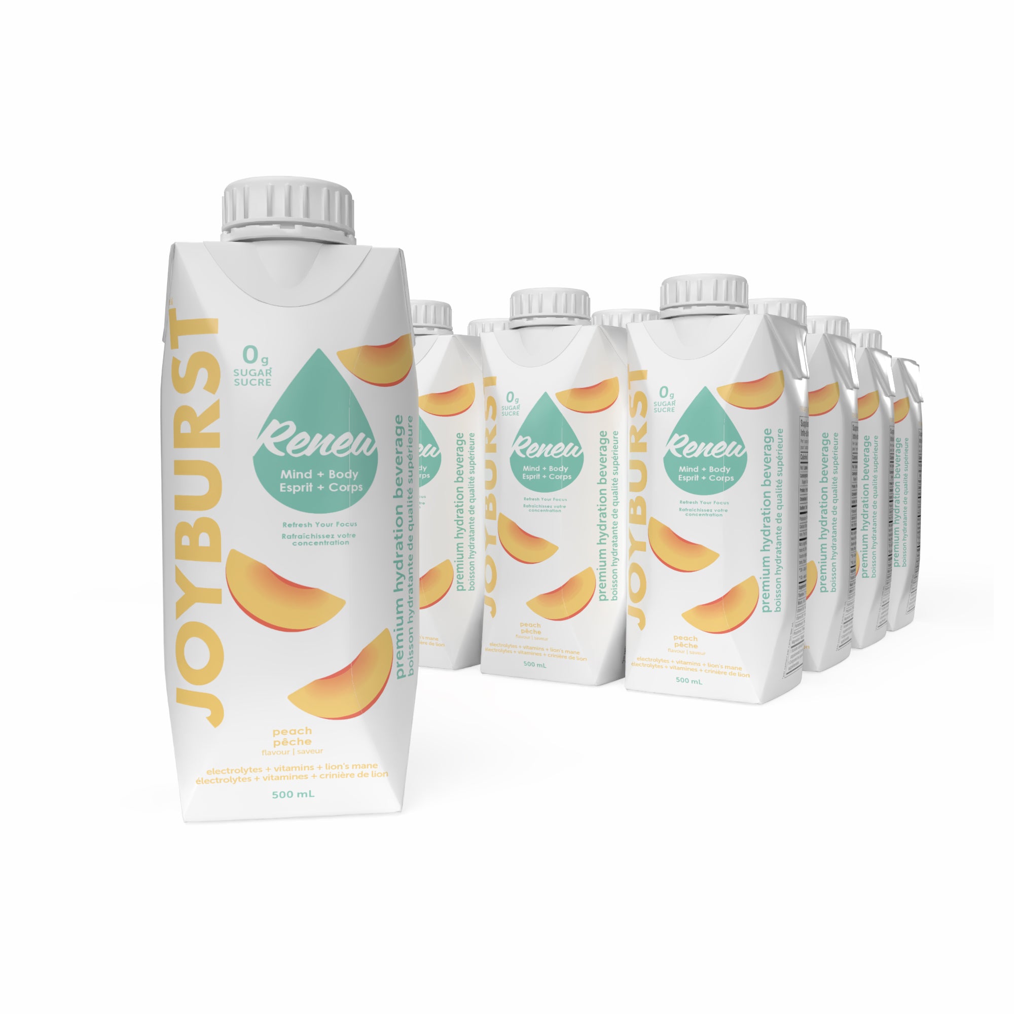 Joyburst Renew Hydration Peach - 12pk - No Sugar Company