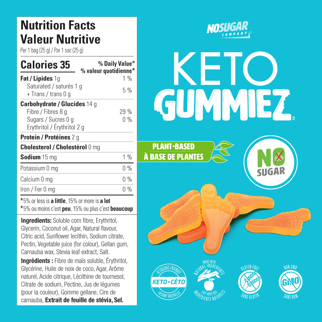 No Sugar Keto Gummiez Peach - 2 boxes, 350g