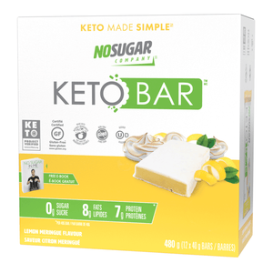 No Sugar Keto Bar Lemon Meringue - 12 bars, 40g (1.41oz) per Bar